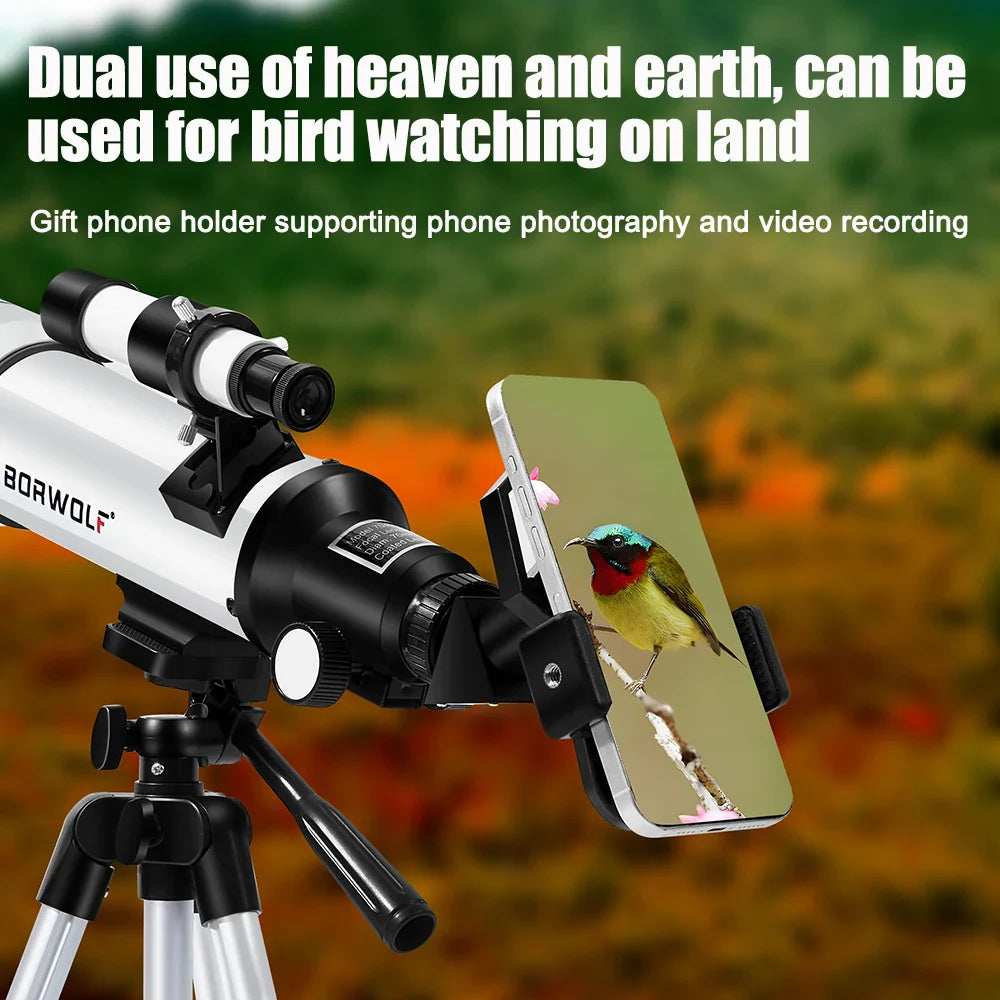 Astronomical Telescope With Phone Adapter And Tripod 333X Zoom For Moon And Stars Back To School 2026 Gift