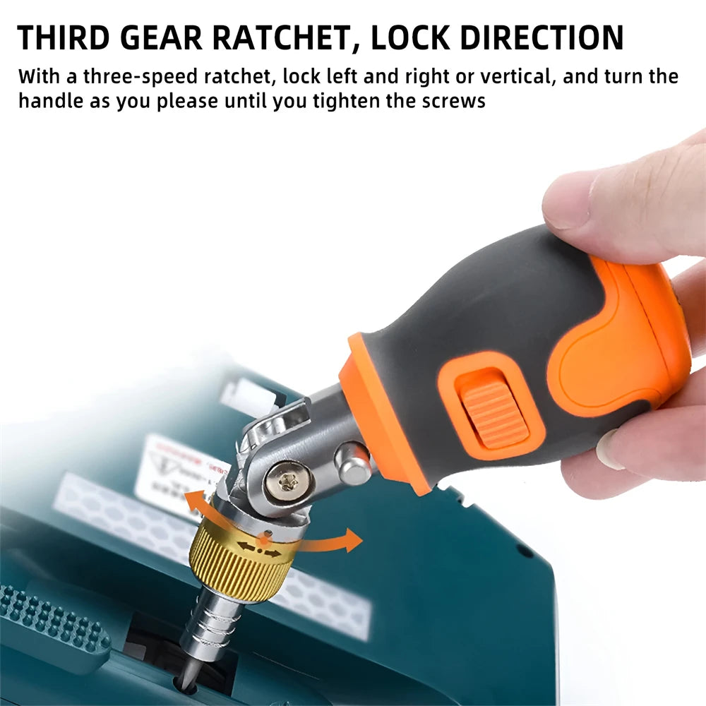 Portable 8-in-1 Mini Ratchet Screwdriver Set - Magnetic Multi-Tools for Home Use