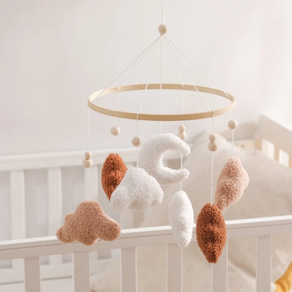 Baby Crib Mobile Wooden Nursery Newborn Sensory Toys