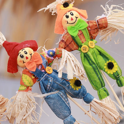 Decorazione spaventapasseri per giardino e cortile decorazione esterna di Halloween autunno raccolto accento festivo