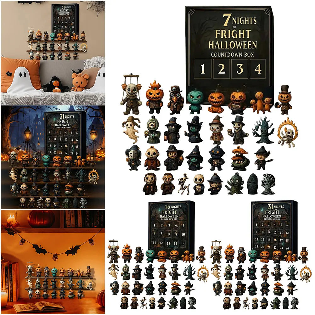 Calendario de Adviento de Halloween Figuras Coleccionables 31 Días 2025