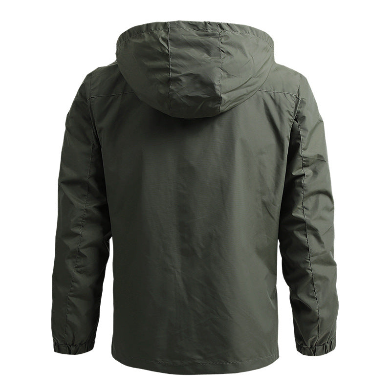 Chaqueta táctica impermeable para hombre - con capucha, ligera
