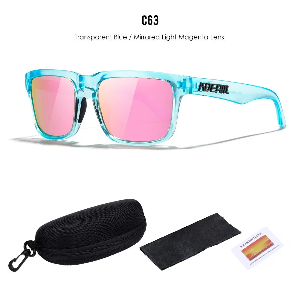Lunettes de soleil polarisées unisexes pour l'extérieur tendance été 2026 Verres miroir légères Protection UV Idée cadeau