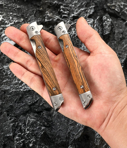 Damascus Pattern Folding Pocket Knife Stainless Steel – Outdoor Camping Multi-Purpose EDC 2026