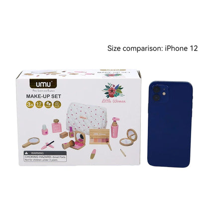 Træ Makeup Sæt Til Børn Legesæt Kosmetik Kit Tilbage Til Skole 2025 Gave Sikker Ikke Giftig