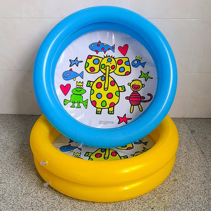 Inflatable Round Swimming Pool for Kids, Portable PVC Mini Pool for Indoor and Outdoor Use, Easy Setup, Durable and Spacious