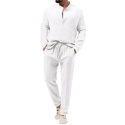 Conjunto de camiseta y pantalones cortos de verano casual para hombres - Traje de playa de manga corta transpirable