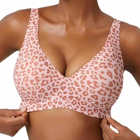 Breathable Women's Bra - Seamless, Full Cup, Wire-Free, Nylon-Elastane Blend, Daily Wear