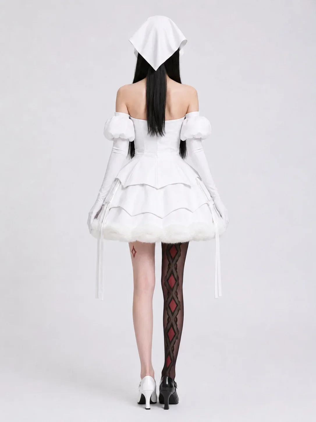 Alien Stage Zombie Mizi Sua-cosplaykostuum, complete set met witte jurk voor vrouwen en volwassenen, Halloween 2026