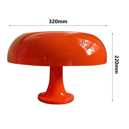 Japandi LED Mushroom Table Lamp Ivory Minimalist Bedside Lighting
