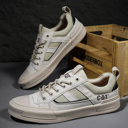 Durable men's outdoor sneakers - anti-slip wear-resistant fabric upper, for hiking and casual everyday