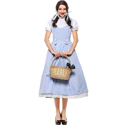 Tovenaar van Oz Dorothy Alice Halloween-sprookjeskostuum, actricekostuumjurk voor vrouwen 2026
