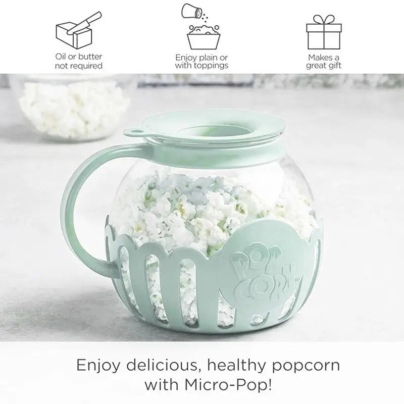 Molde para palomitas de maíz para microondas 2.25 cuartos Tazón de silicona para palomitas Noche de película 2025 Snack fácil y saludable