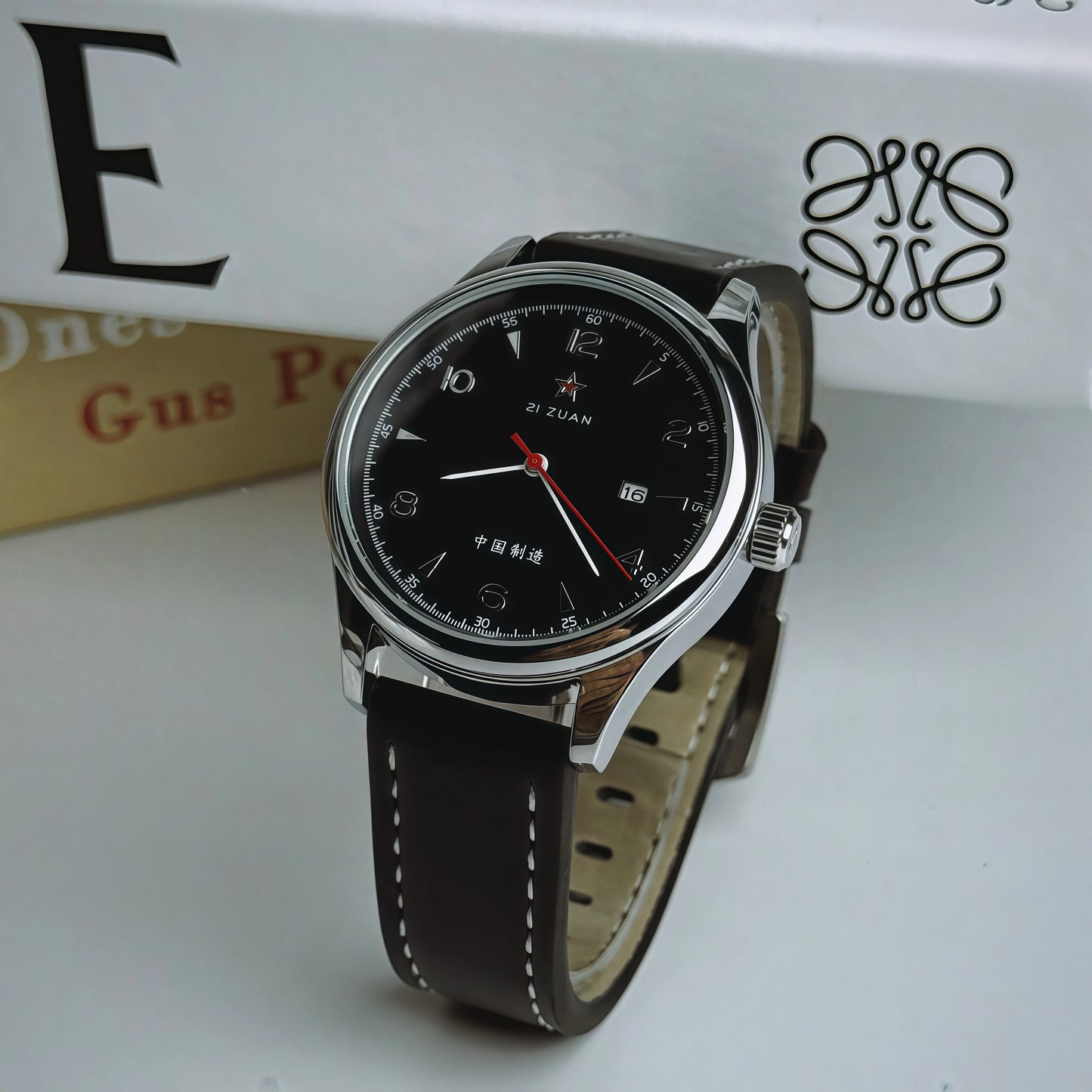 Pilot Watch 41mm Mesh Strap Stainless Steel Classic