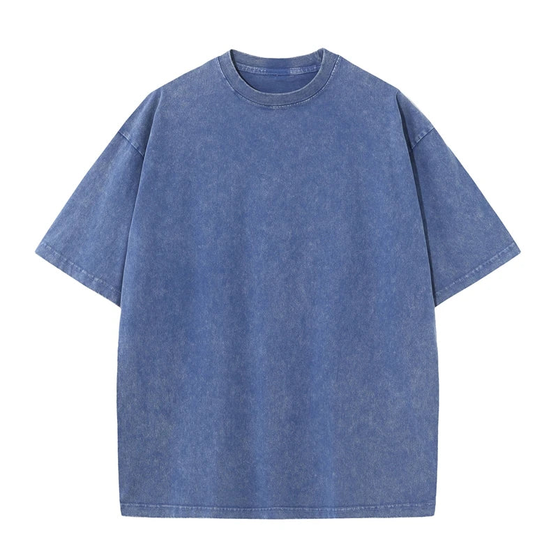 Oversized men's t-shirt – loose-fit silhouette, heavy cotton, vintage-washed streetwear tee