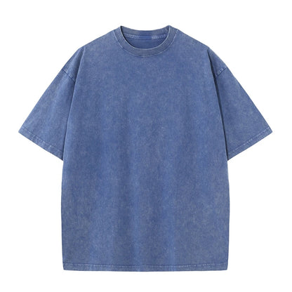 Oversized men's t-shirt – loose-fit silhouette, heavy cotton, vintage-washed streetwear tee