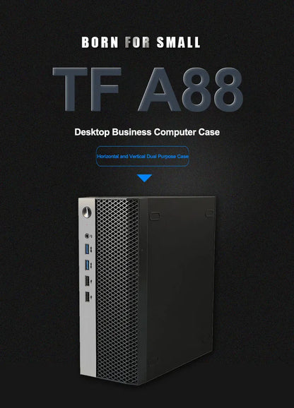 Boîtier Mini ITX HTPC Alimentation 1U Support Maille Compact Théâtre à Domicile