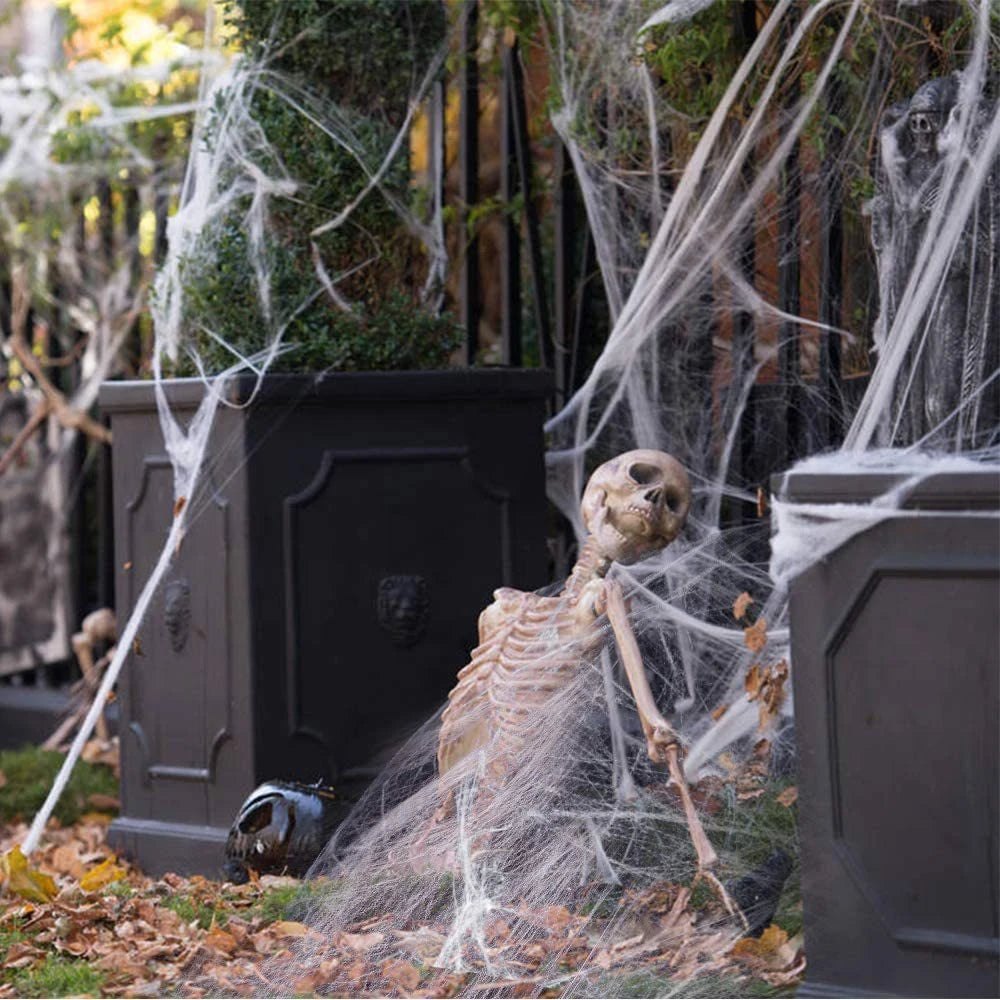 Halloween Skull Skeleton Hanging Decoration Variable Shape Non-Woven Party Outdoor Prop 2026