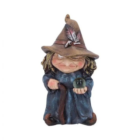 Statua Strega in Resina Impermeabile Figurina Gnomo da Giardino Decorazione Halloween Interno Esterno Idea Regalo 2026