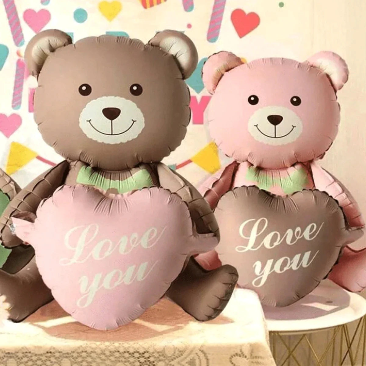 3D Beerballon Folie Liggend Cartoon Hart Ontwerp Verjaardagsfeest En Valentijn Versiering 2026 Geschenk