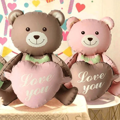 3D Beerballon Folie Liggend Cartoon Hart Ontwerp Verjaardagsfeest En Valentijn Versiering 2026 Geschenk