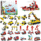 24 Days Christmas Advent Calendar Building Blocks Set - Fun DIY Santa Toys for Kids