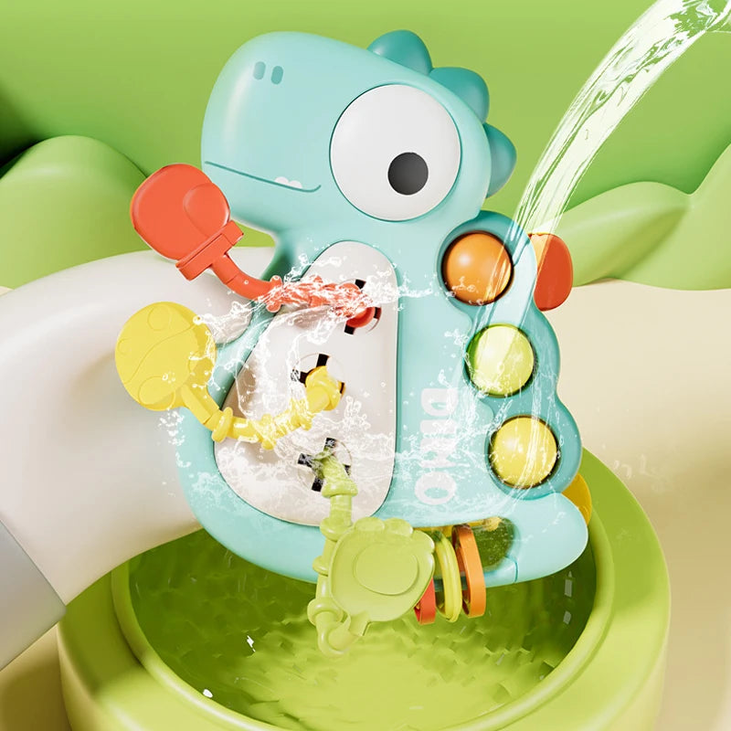 Montessori Dinosaur Pull Toy Newborn Sensory Toys Teether