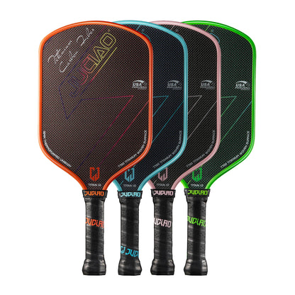 Pala de Pickleball de Fibra de Carbono con Bordes Inyectados de Espuma para Mayor Giro y Control, Equipo de Pickleball Ligero y Duradero