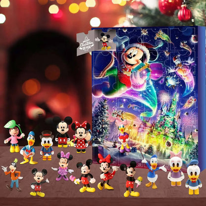 2024 Christmas Advent Calendar with Mickey, Minnie, Stitch & Hello Kitty Toys for Kids