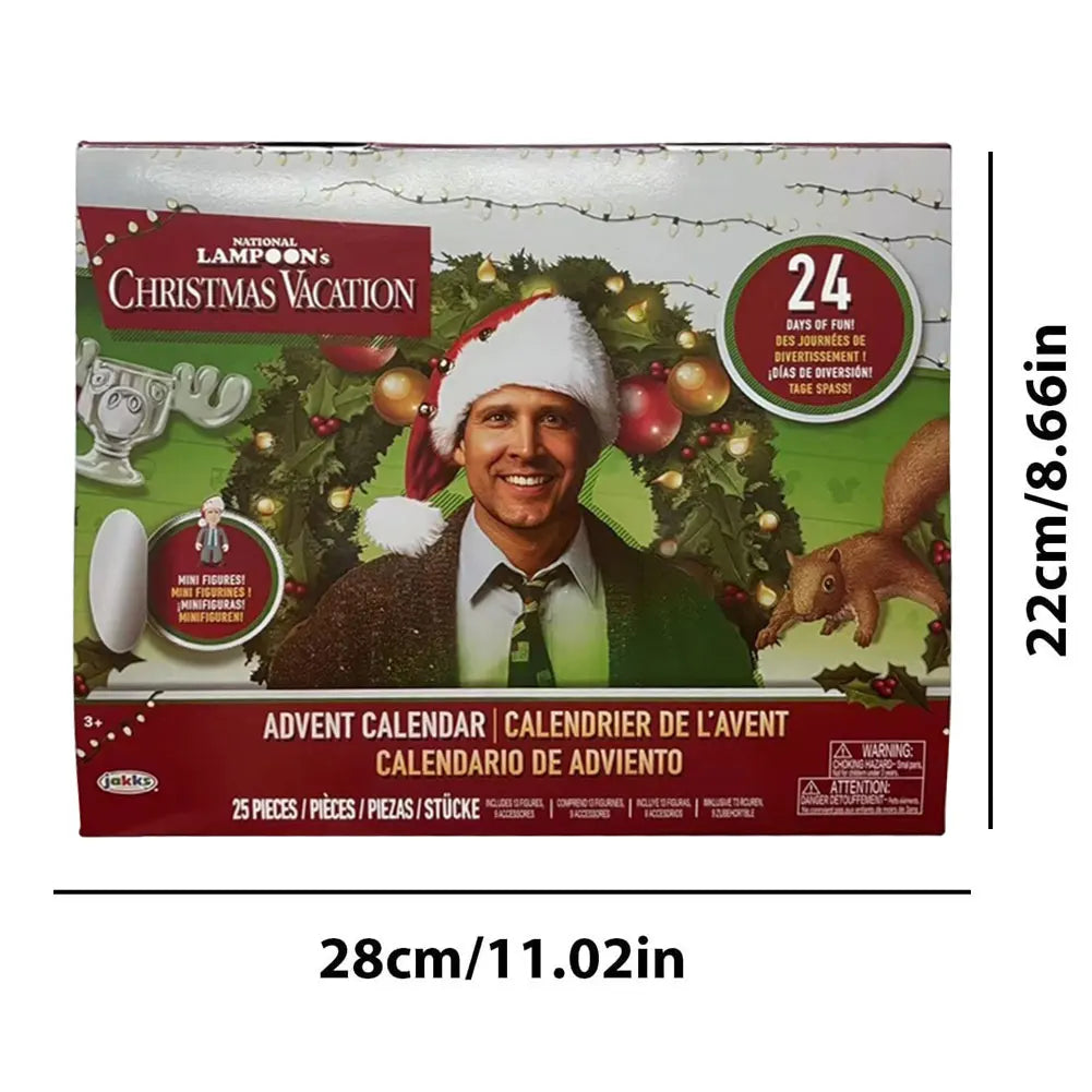 Calendario de Adviento 24 Días Figuras 3D Regalo de Cuenta Regresiva de Navidad