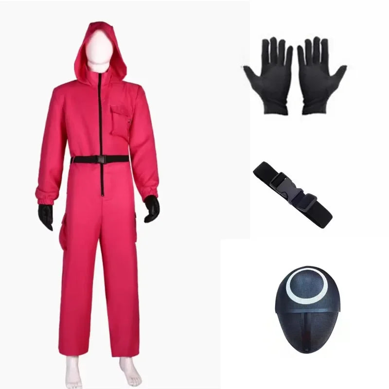 Combinaison Calamars Rouges Cosplay Costume, Accessoires Fête Classique