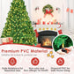 Prelit Christmas Pine Tree with 300 Warm White LED Lights, Easy Set Up, Perfect for Indoor Holiday Decor