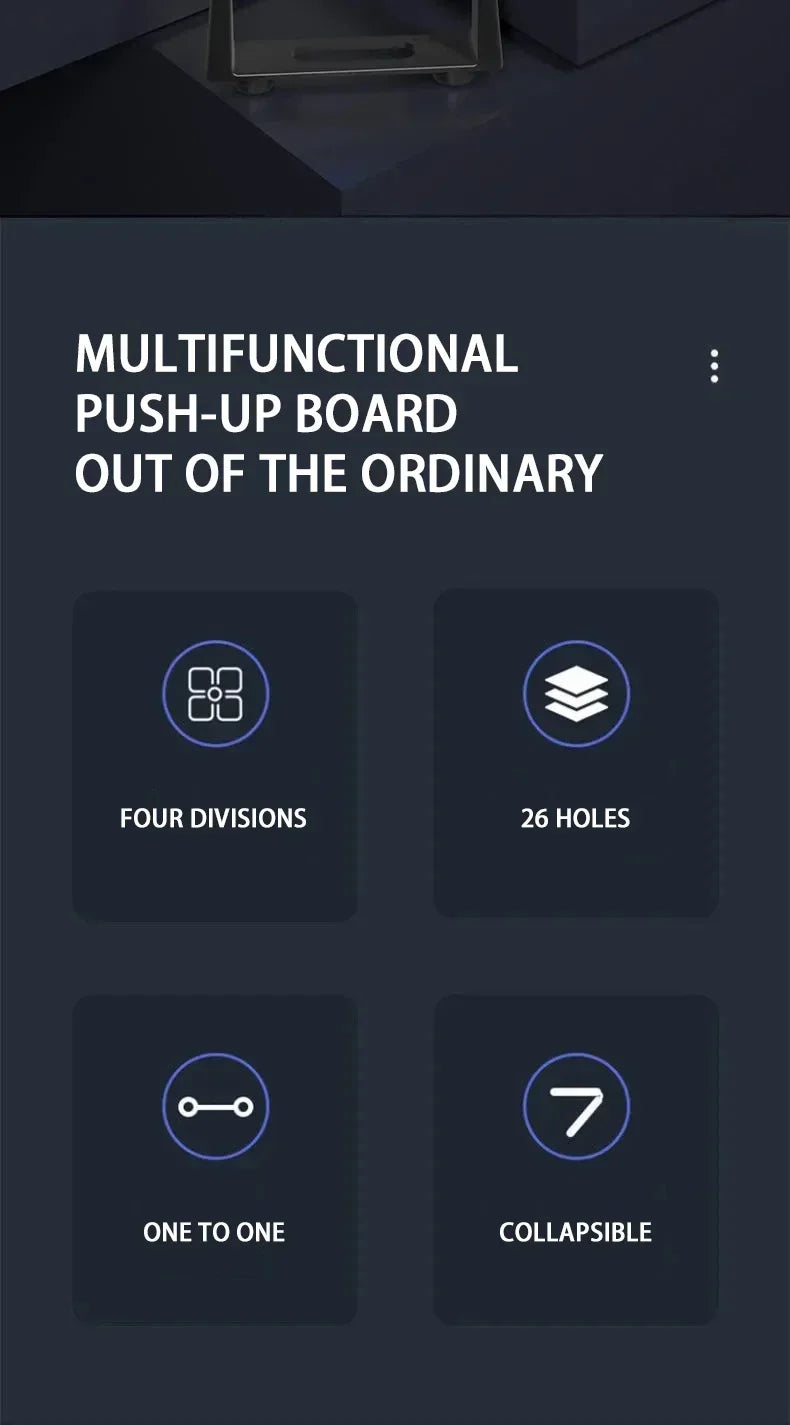 Tabla de Flexiones Plegable 28 Modos Entrenador de Ejercicio en Casa