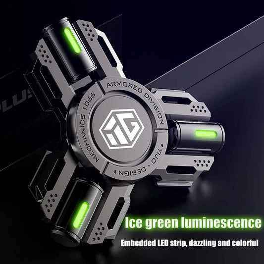 Glow Fidget Spinner Alloy EDC Long Spin Stress Relief