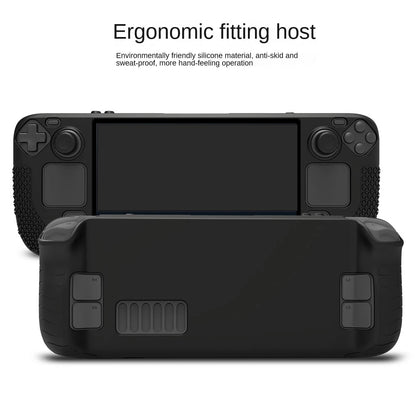 Funda de silicona para Steam Deck OLED con tapas de botones y agarre