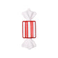 Red and White Christmas Candy Ball Ornaments - 2023 Holiday Tree Decorations, Cute Lollipop Pendant for Home Party and Winter Celebrations