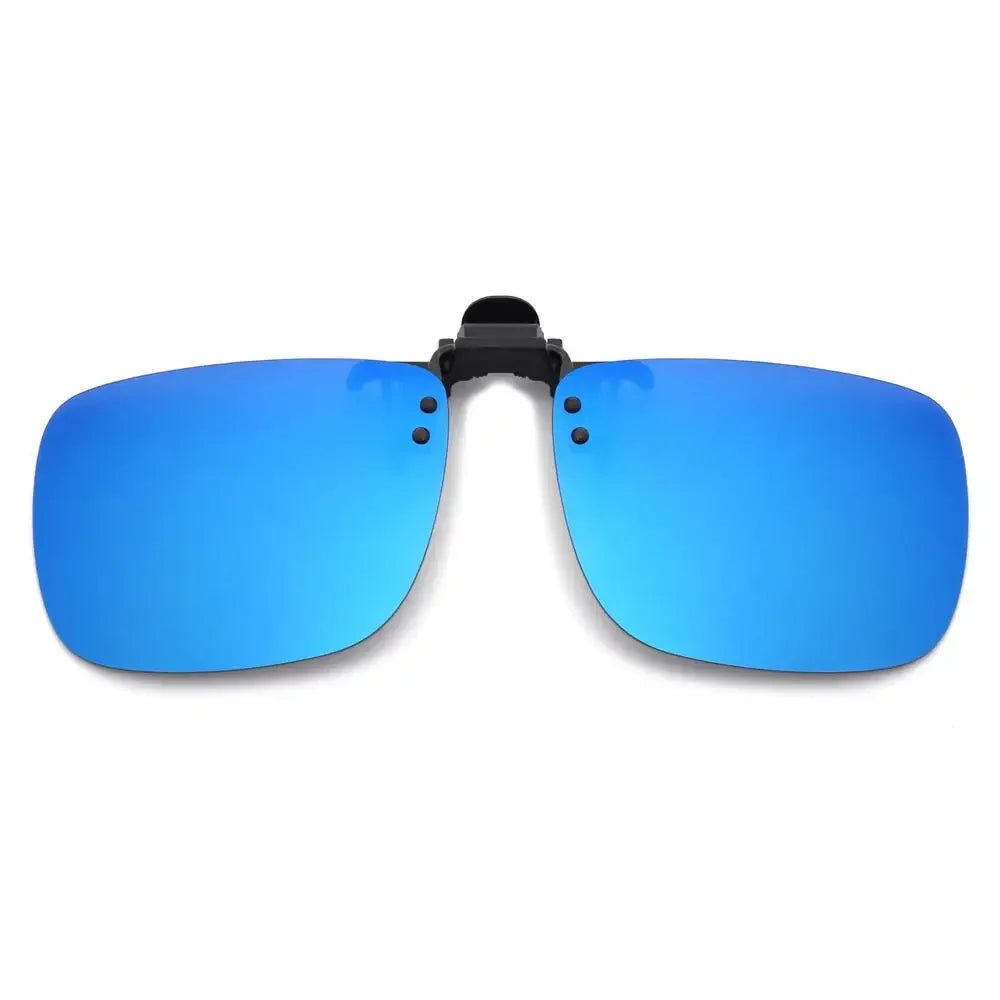 Clip-On Zonnebril Gepolariseerd UV400 Nachtzicht Rijden Bril Vierkante Clip-Ons Anti-Glare Vintage Stijl 2026