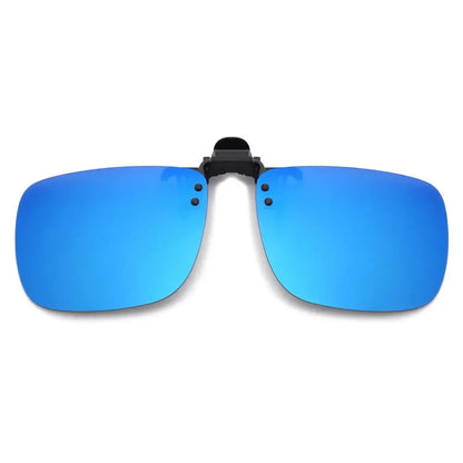 Clip-On Zonnebril Gepolariseerd UV400 Nachtzicht Rijden Bril Vierkante Clip-Ons Anti-Glare Vintage Stijl 2026
