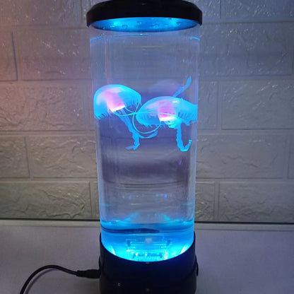 Jellyfish Lamp USB And Battery Table Night Light Kids Bedroom Decor Back To School 2025 Soothing Ambience