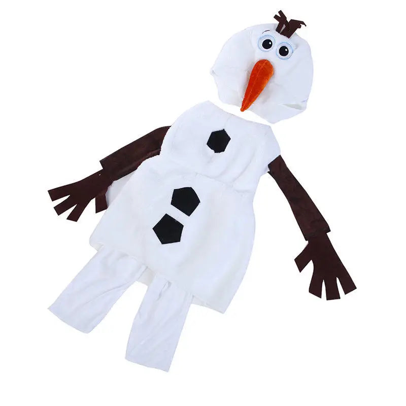 Olaf Frozen-sneeuwman-cosplaykostuum voor kinderen en peuters, cartoonverkleedkleding voor Halloween, kerst- en verjaardagsfeestjes 2026