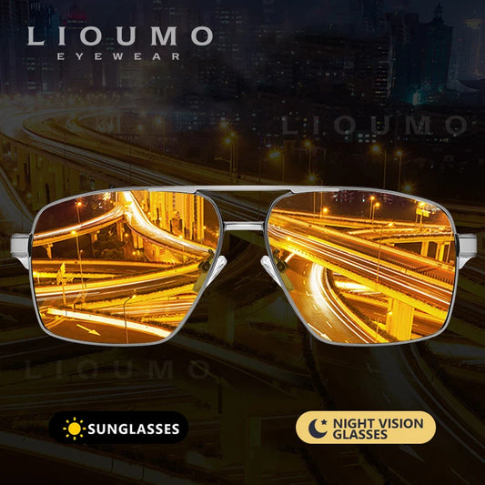 Occhiali da sole fotocromatici polarizzati aviator UV400 per guida visione notturna antiabbagliamento tendenza autunno 2026