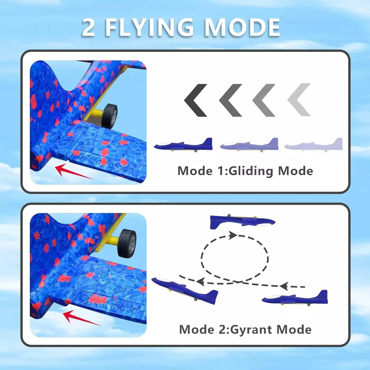 Foam Catapult Glider Toy - Outdoor Airplane Launcher for Teens & Adults, Fun Flying Game for Kids, Perfect Holiday Gift