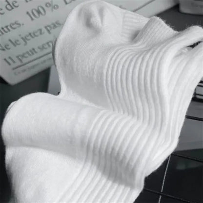 Soft women's invisible ankle socks 5-pack - 100% cotton sweat-absorbing low-cut boat socks