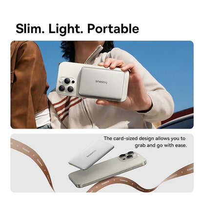 Ultra-Slim Magnetic Power Bank – Card-Sized 10000mAh PD 27W & 5000mAh PD 20W Wireless Charging 2026