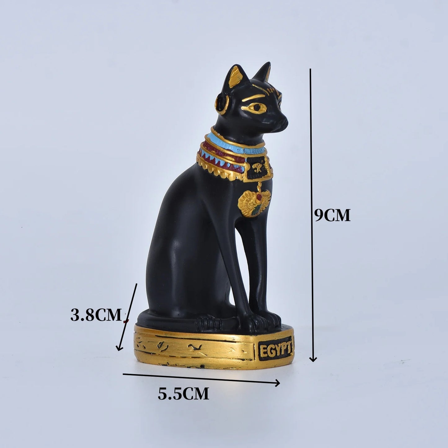 Statua mini gatto dea egizia in resina decorazione per casa e giardino idea regalo retrò