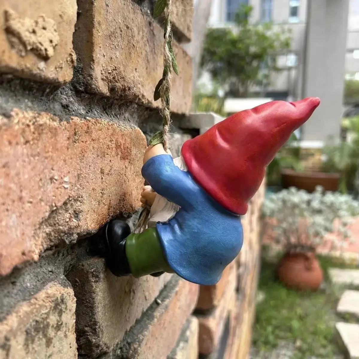 Decorazione pendente gnomo in resina per vasi e giardini carino ornamento da giardino esterno idea regalo autunno 2026