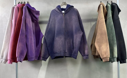 Warm Relaxed Men's Zip Up Hoodie - Oversize, Plush, Winter