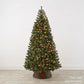 Pre-Lit Artificial Christmas Tree with Pinecones & Berries - 250 Lights, Easy Assembly, Holiday Decor