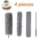 4PCS Lange Griff Mikrofaser Set Nachttisch Bürste Für Sofa Bett Möbel Magic Duster Hause Reinigung Werkzeug