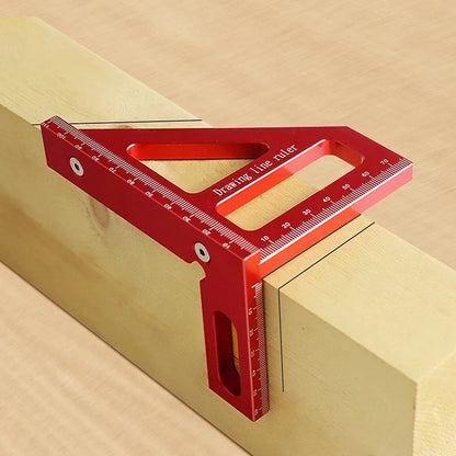 Woodworking Square Protractor Aluminum Alloy Miter Triangle Ruler High Precision Layout Tool TikTok Viral 2026